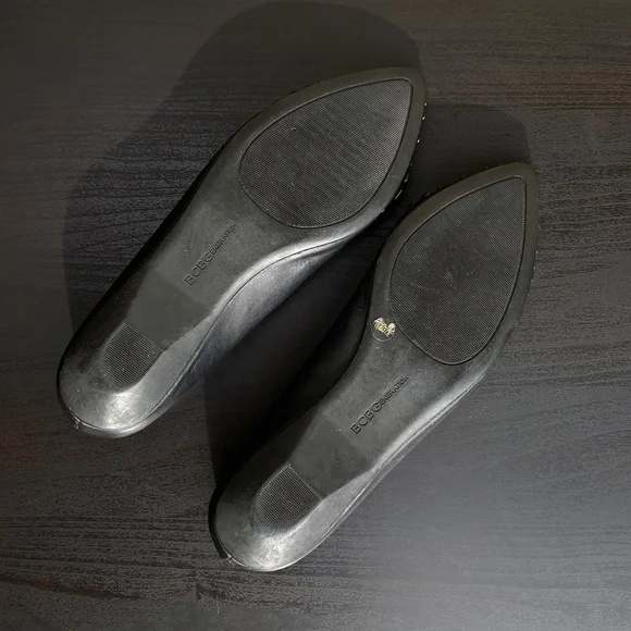 BCBGeneration - Zeleni Black Studded Leather Flats - size 7.5 B - Picture 10 of 12